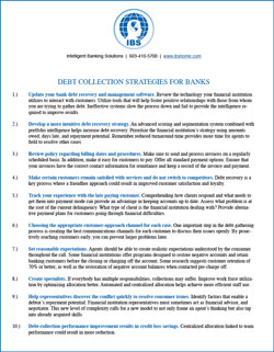Debt Collection Strategies for Banks