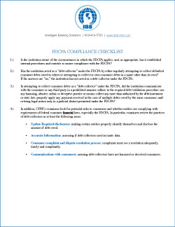 FDCPA Compliance Checklist